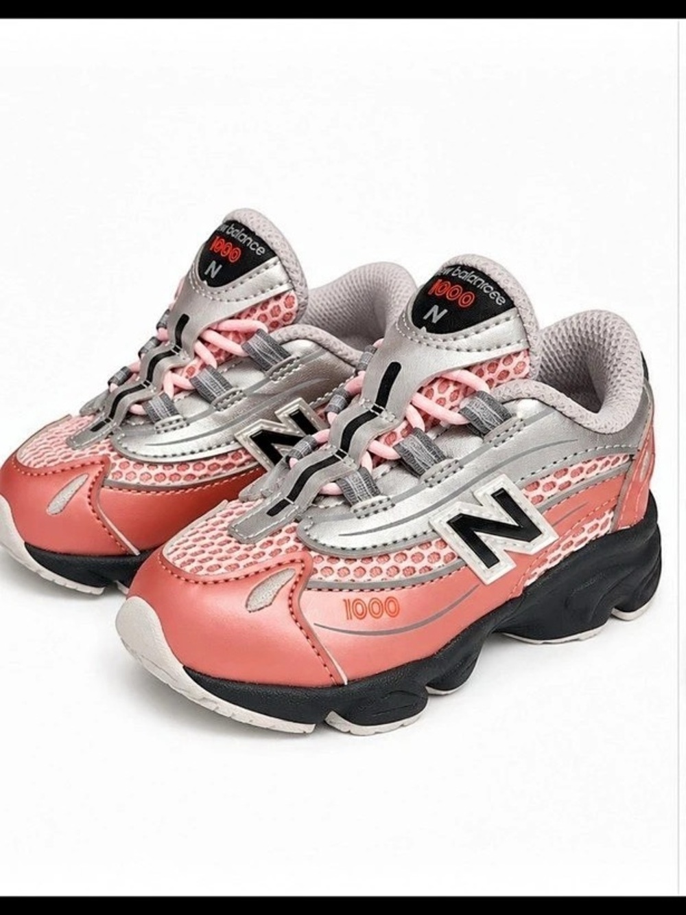New Balance 1000 Pink Metallic Silver Pink & Gray Sneakers size 6c